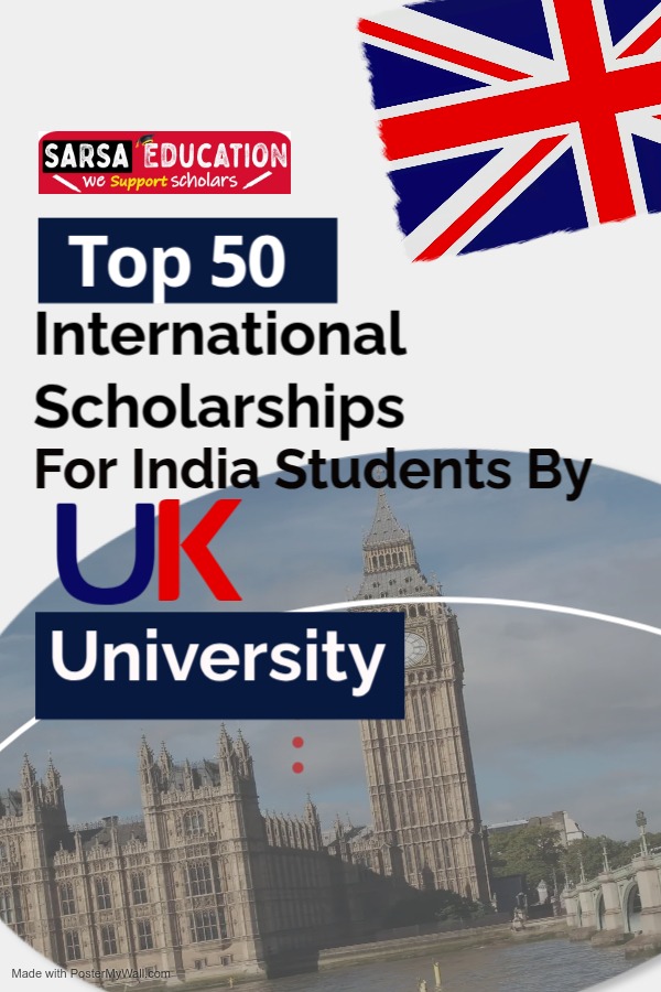 Top 50 international scholarships for Indian students