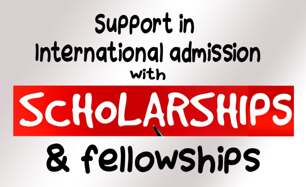 International Admission with Scholarships & fellowships