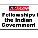 Fellowships by the Indian Government
