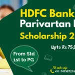 HDFC Bank Parivartan ECS Scholarship 2025[Upto Rs 75,000]