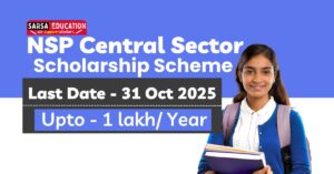 NSP Central Sector Scholarship Scheme