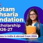 Narotam Sekhsaria Foundation Post-Graduate Scholarship 2026-27